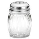 Tablecraft BPA Free Swirl Plastic Shaker with Chrome Plated Plastic Slotted Top, 6 Ounce Capacity -- 12 per case