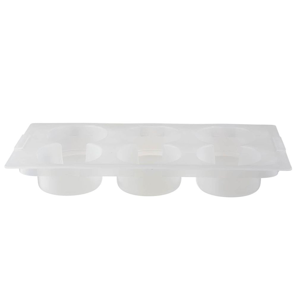 Tablecraft NSF White Plastic Option Salad Dressing Dispenser Tray, 20.75 x 12.75 x 2.5 inch