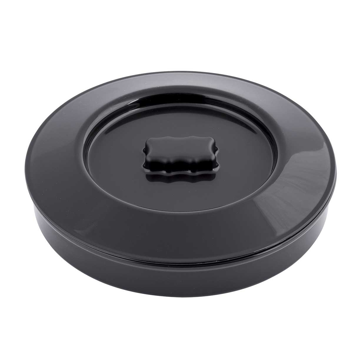 Tablecraft Black Polypropylene Tortilla Warmer, 7.6875 x 7.6875 x 1.75 inch