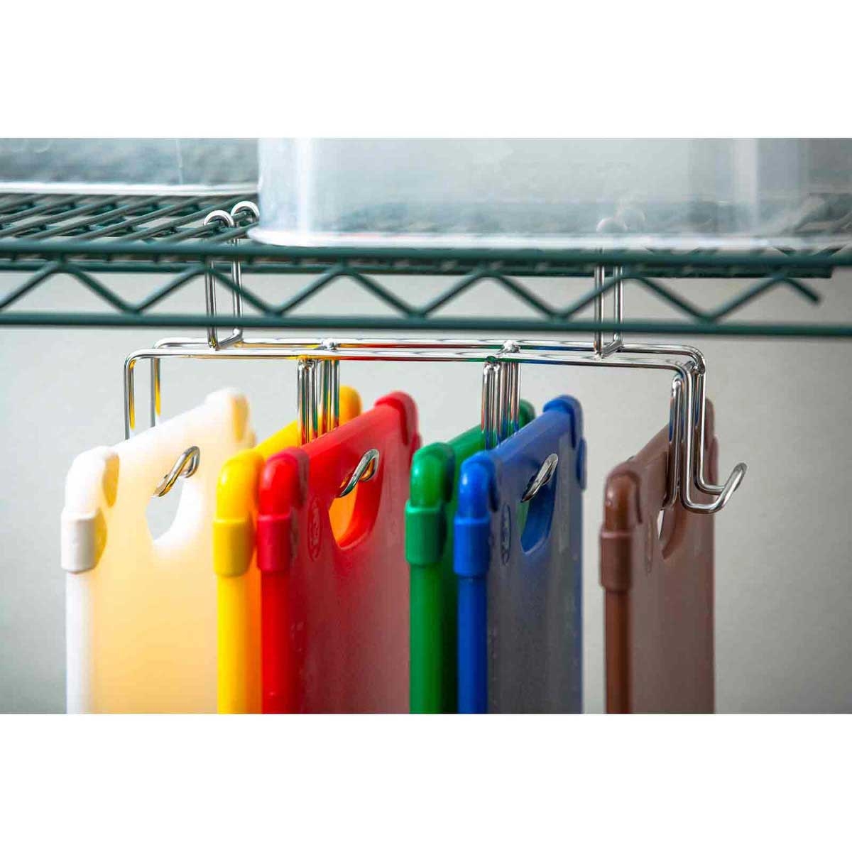 Tablecraft Grippy Polypropylene Color Coded 6 Piece Cutting Board Kit, 24 x 18 x 0.625 inch