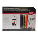 Tablecraft Grippy Polypropylene Color Coded 6 Piece Cutting Board Kit, 20 x 15 x 0.625 inch