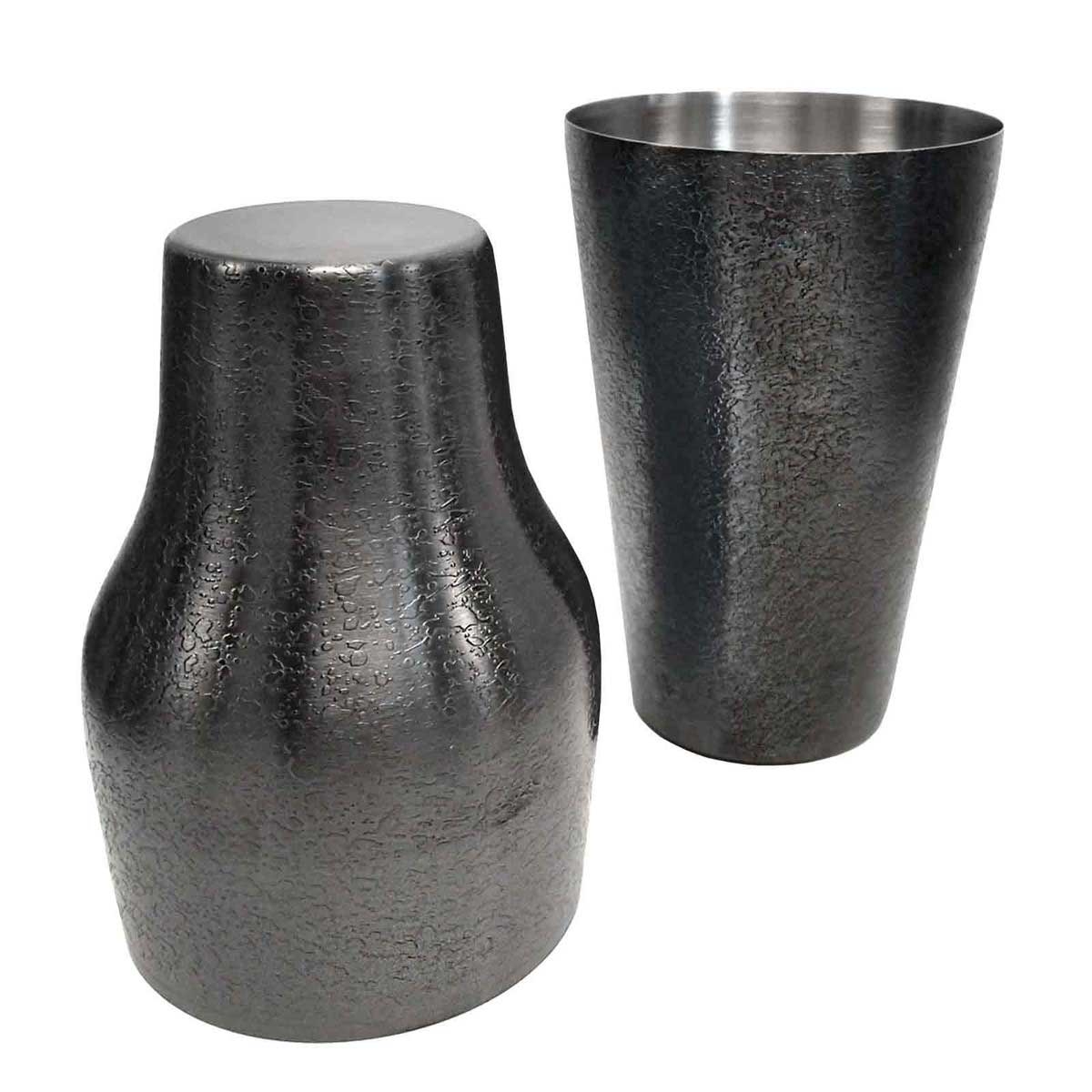 Tablecraft 18/8 Stainless Steel Premium Acid Etch Barware 2 Piece Cocktail Shaker, 20 Ounce Capacity