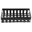 Tablecraft Forge Collection Galvanized Steel Black Full Size Rectangular Basket, 20.75 x 12.75 x 4.25 inch