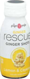 The Ginger People Ginger Rescue Lemon and Cayenne Ginger Shots, 2 Ounce -- 12 per case