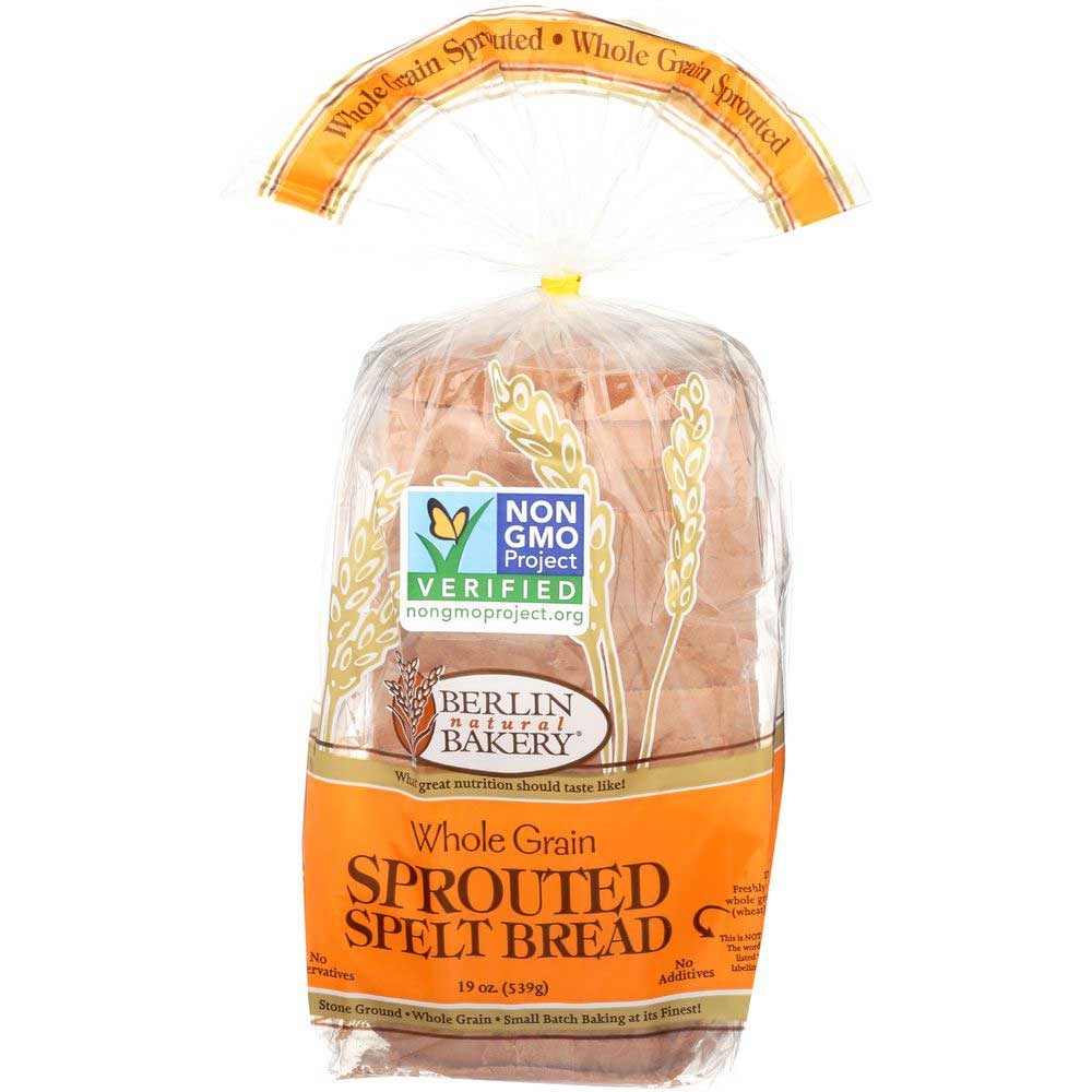 Berlin Natural Bakery Sprouted Spelt Bread, 19 Ounce -- 6 per case.