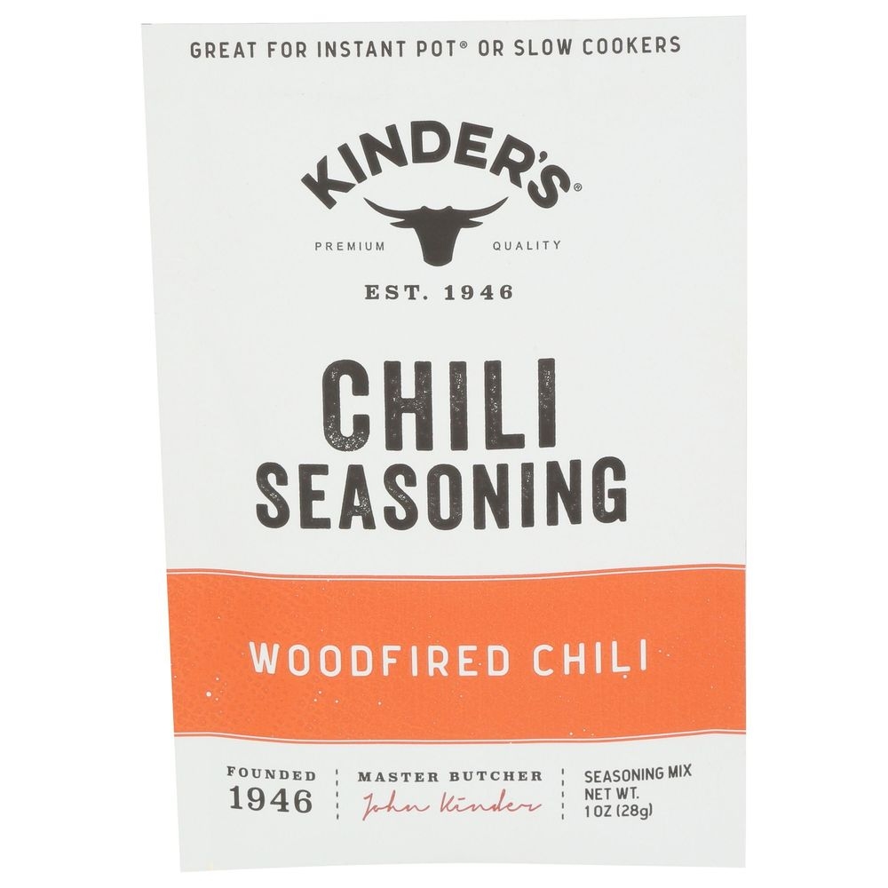 Kinders Woodfired Chili Seasoning, 1 Ounce -- 15 per case
