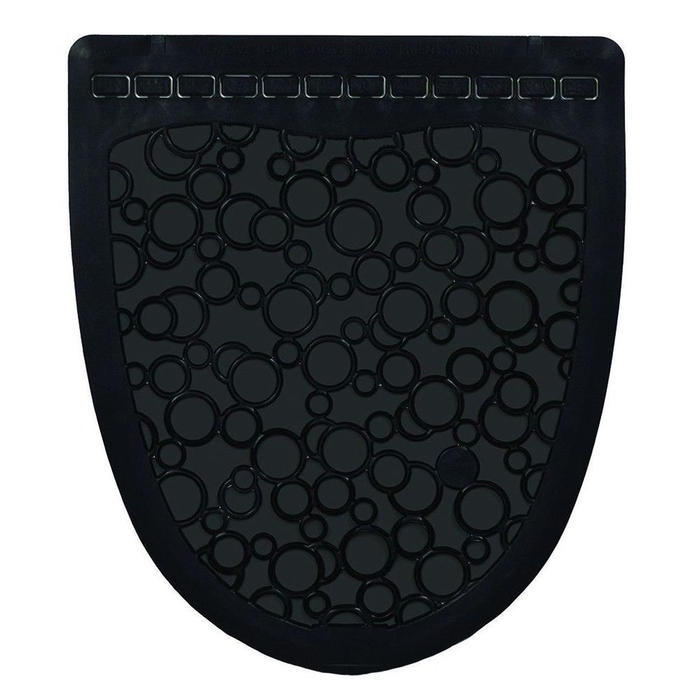 Fresh Products P-shield Black / Black Urinal Mat -- 6 Per Case