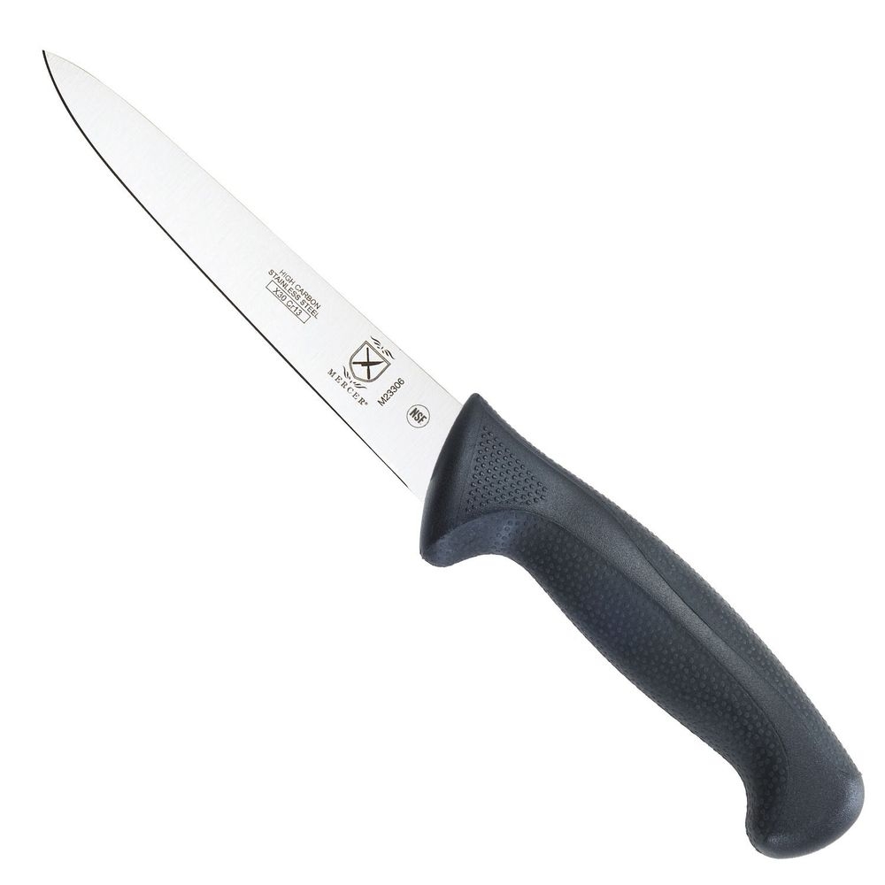 Mercer Culinary Millennia Utility Knife with Black Handle, 6 inch