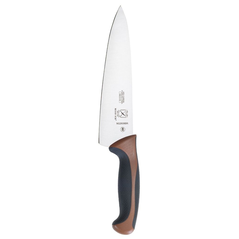 Mercer Culinary Millennia Colors Brown Chefs Knife, 8 inch