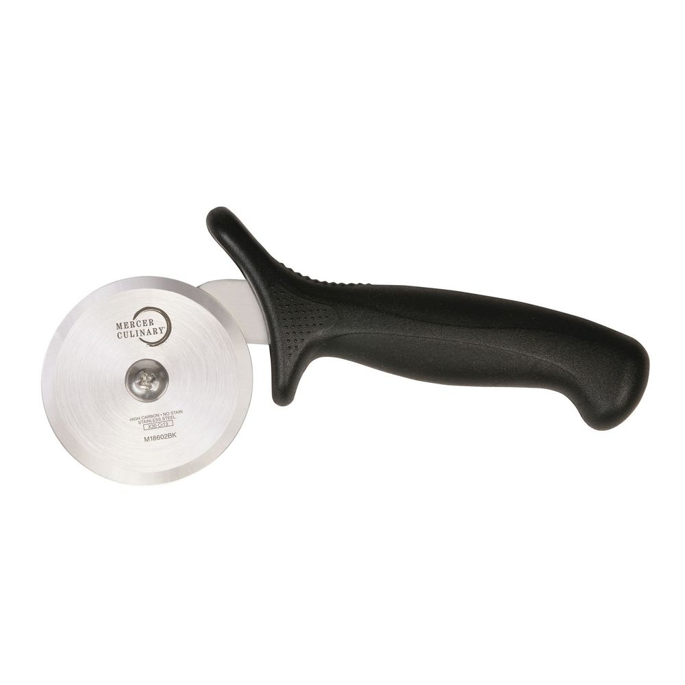 Mercer Culinary Millennia Pizza Cutter with Black Handle, 2.75 inch Wheel