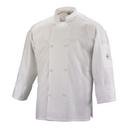 Mercer Culinary Millennia Air White Large Unisex Cook Jacket with Full Mesh Back