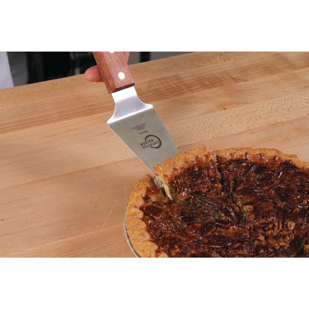 Mercer Culinary Praxis Brown Rosewood Handle Pie Server, 5 X 2 Inch