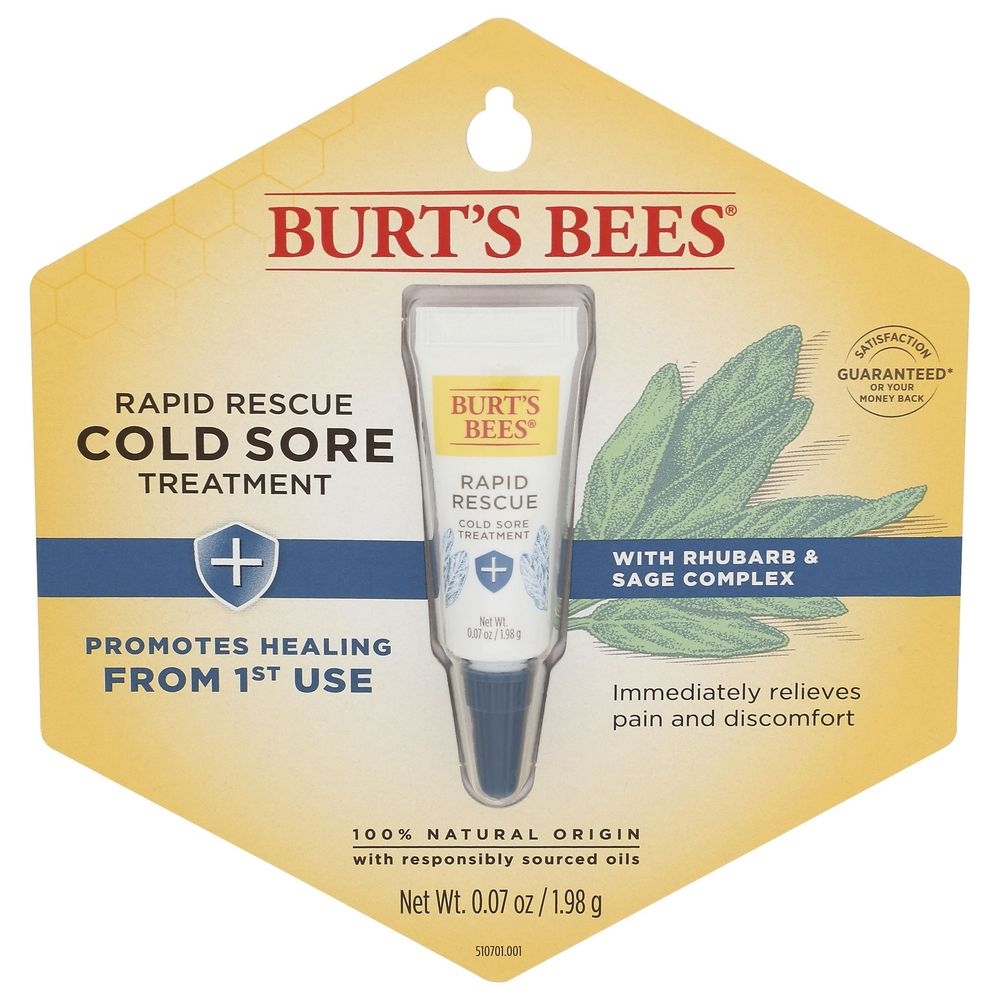 Burts Bees Rapid Rescue Cold Sore Treatment, 0.7 Ounce -- 3 per case