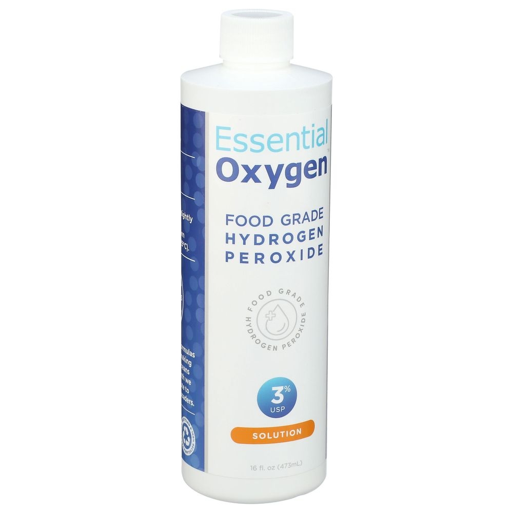 Essentialoxygen 3 Percent Food Grade Hydrogen Peroxide, 16 Ounce