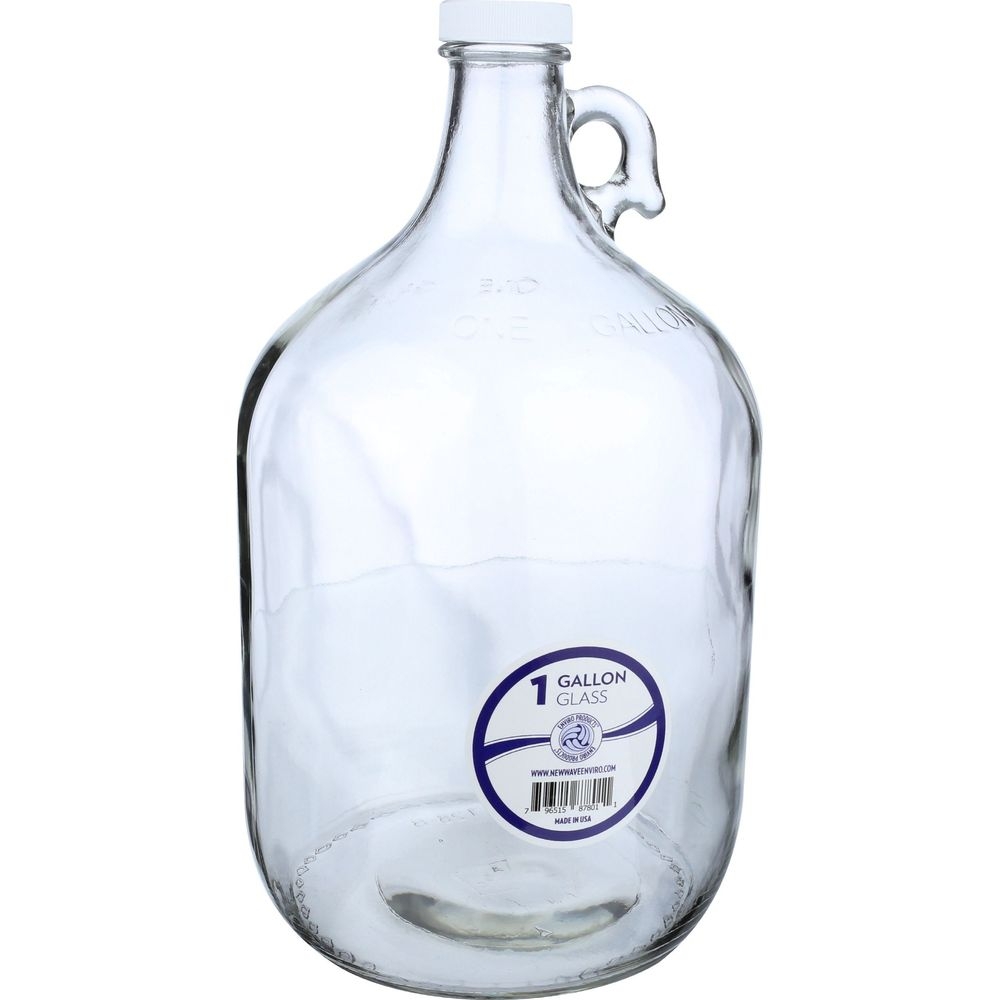 New Wave Enviro Glass Bottle, 128 Ounce Capacity