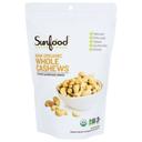 Sunfood Organic Whole Cashews, 8 Ounce