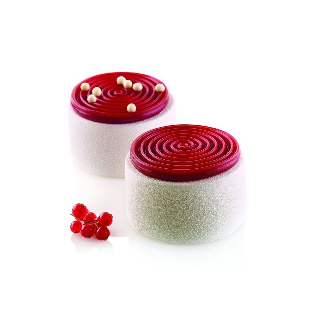 Silikomart Decorative Element Tourbillon 6 Cavities Silicone Mold, 13.1 X 7 X 0.7 Inch