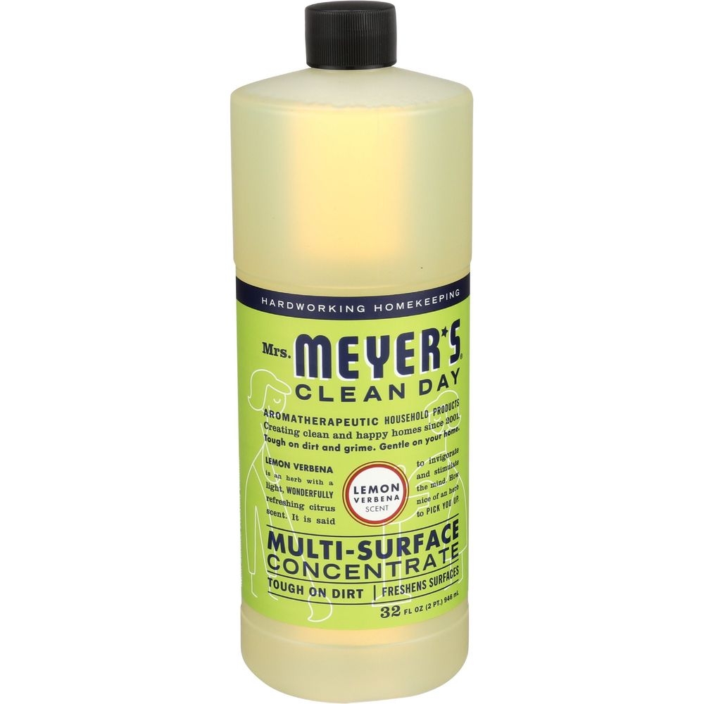 Mrs Meyers Lemon Verbena Scent Multi Surface Cleaner Concentrate, 32 Ounce -- 6 per case