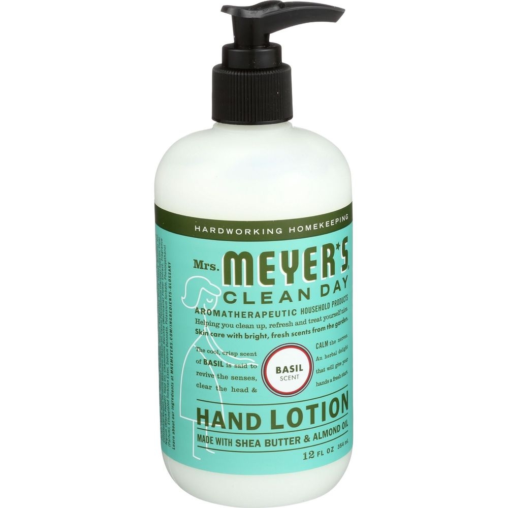 Mrs Meyers Basil Scent Hand Lotion, 12 Fluid Ounce -- 6 per case