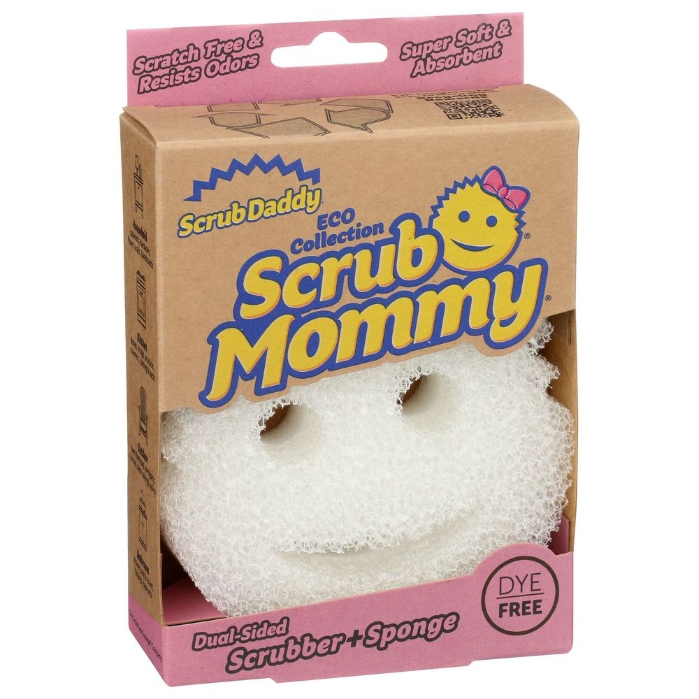 Scrub Daddy Mommy Dual Sided Non Scratch Sponge For Multi Purpose -- 6 Per Case