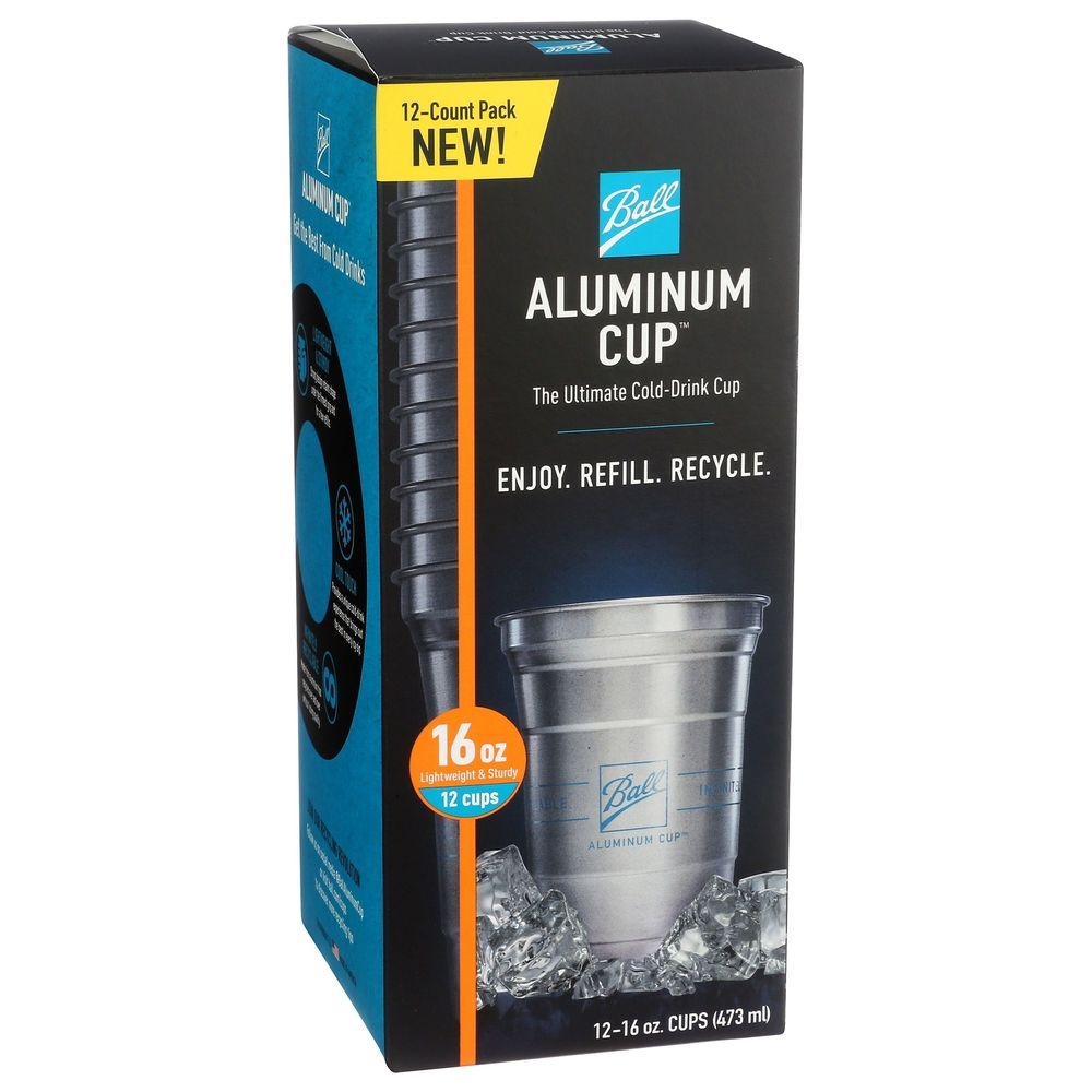 Ball Aluminum Cup, 16 Ounce Capacity -- 10 per case