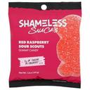 Shameless Snacks Red Raspberry Sour Scouts Gummy Candy, 1.8 Ounce -- 6 per case