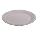 KITCH 24/7 White Compostable Oval Molded Fiber Paper Plate, 12.5 inch x 10 inch -- 500 per case