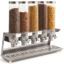 Rosseto EZ Serv 5 Container Tabletop Dispenser with Stainless Steel Tray, 31.75 x 10.5 x 26.25 inch