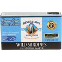 Henry and Lisas Wild Sardines in Spring Water, 4.25 Ounce -- 12 per case