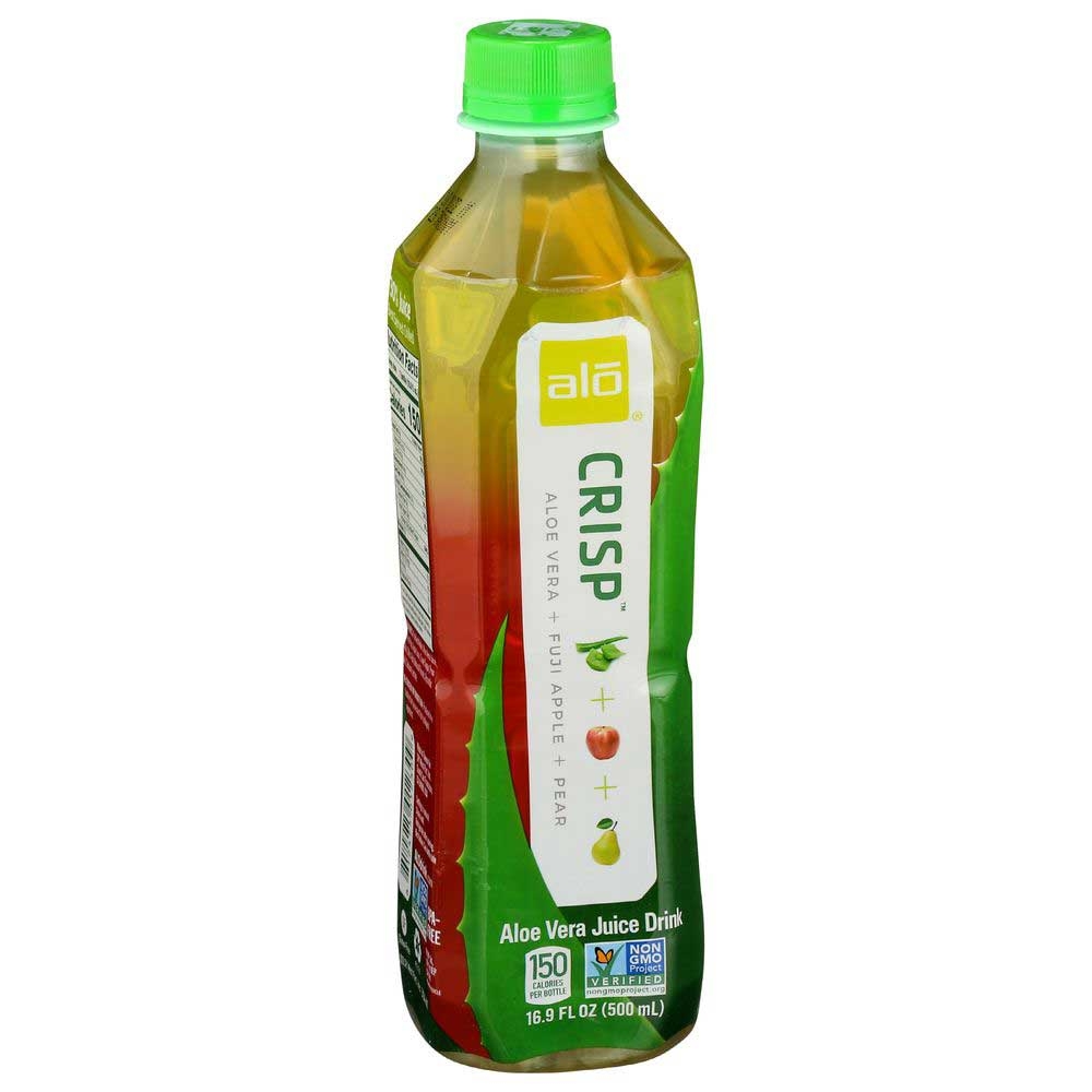 Alo Crisp Fuji Apple And Pea With Aloe Vera Drink, 16.9 Fluid Ounce -- 12 Per Case
