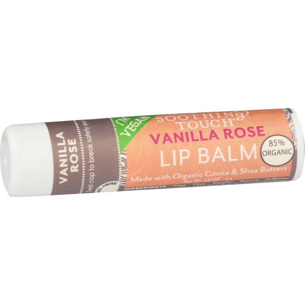Soothing Touch Vanilla Rose Vegan Lip Balm, 0.25 Ounce -- 12 Per Case