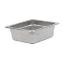 Winco SPJL-602 25 Gauge 18/8 Stainless Steel Sixth Size Anti-Jam Steam Table Pan, 2.5 inch Deep