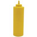 Winco PSB24Y Plastic Yellow Regular Squeeze Bottle, 24 Ounce Capacity