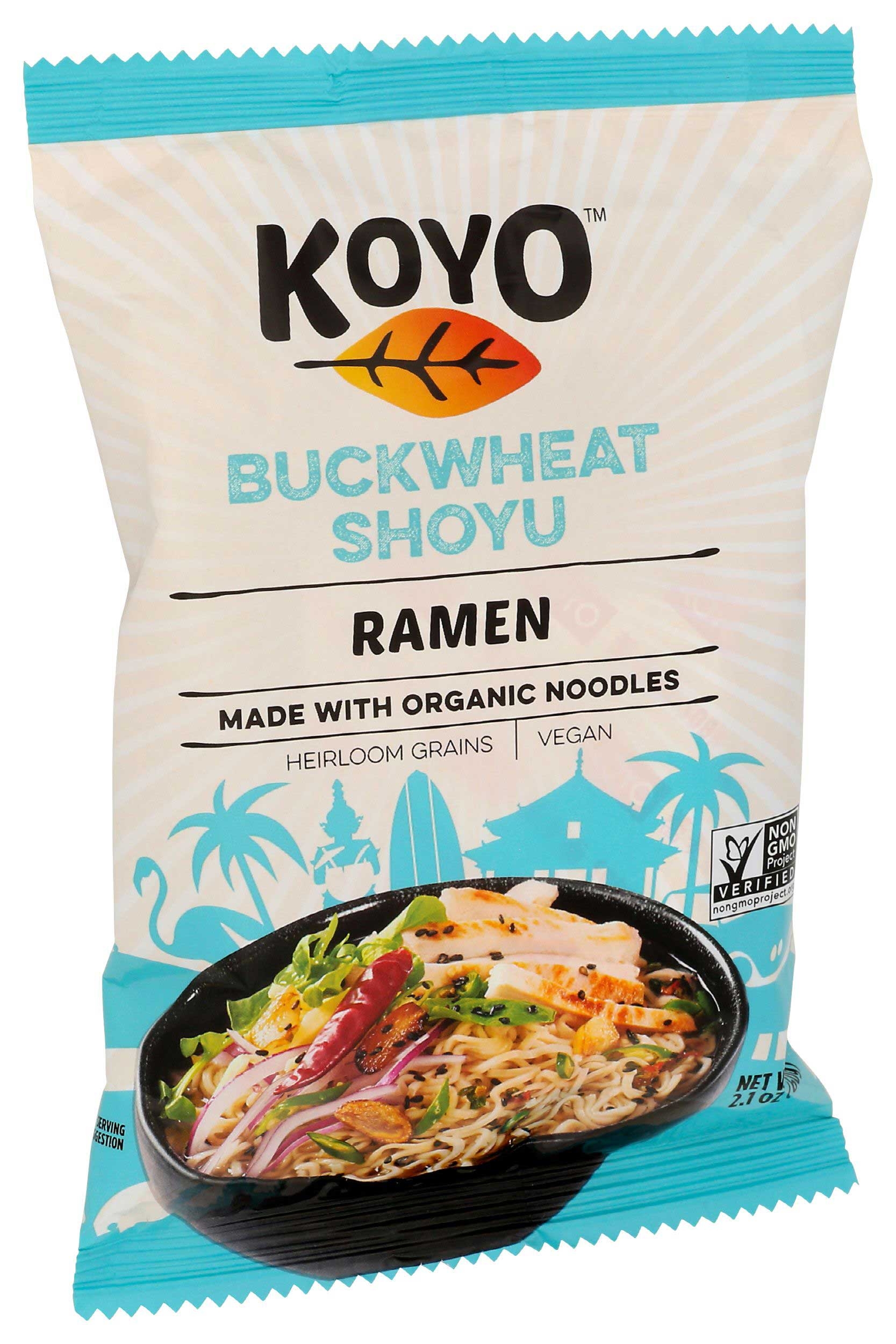 Koyo Buckwheat Shoyu Raman Noodle Soup, 2 Ounce -- 12 per case