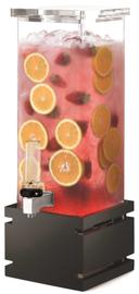 Rosseto Square Beverage Dispenser with Black Gloss Bamboo Base, 2 Gallon