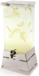 Rosseto Square Beverage Dispenser with Stainless Steel Pyramid Base, 4 Gallon