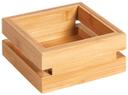 Rosseto Natura Small Bamboo Tray, 6.5 x 6.5 x 3.5 inch