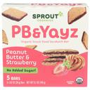 Sprout Organic Pb and Yayz Peanut Butter and Strawberry Sandwich Bar, 5.1 Ounce -- 6 per case