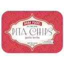 Baba Foods Garlic Herbs Pita Chips, 16 Ounce -- 8 per case