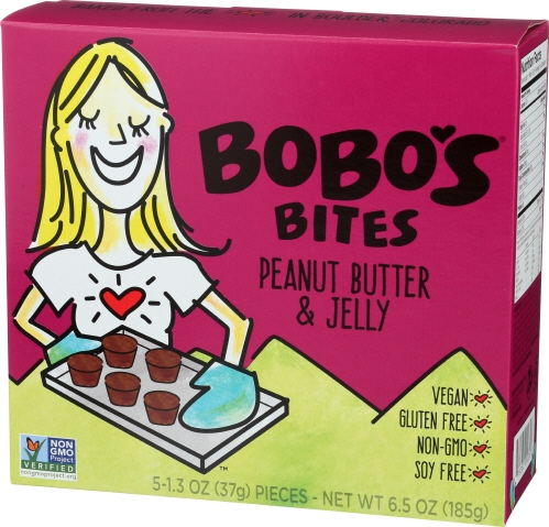BoBos Oat Bar Peanut Butter and Jelly Bites, 6.5 Ounce -- 6 per case