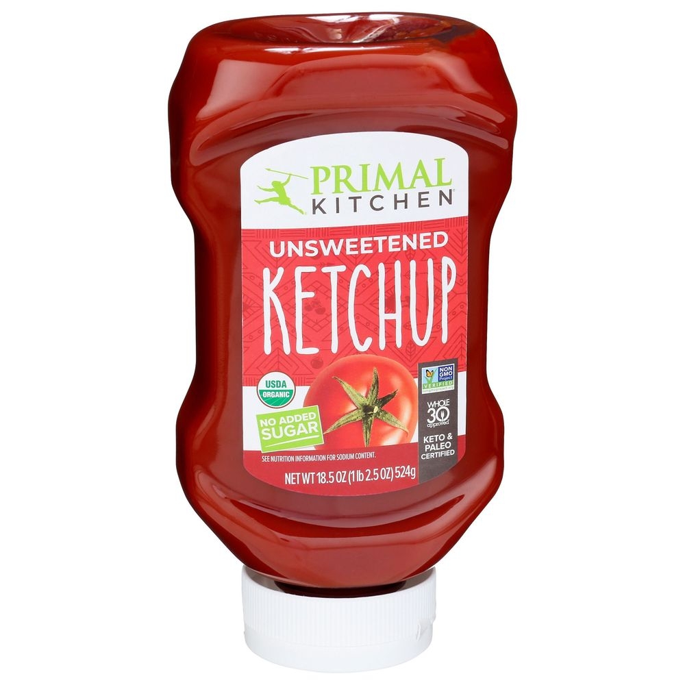 Primal Kitchen Organic Unsweetened Ketchup, 18.5 Fluid Ounce -- 6 per case