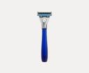 Bulldog Blue Handle Sensitive Glass Razor with 5 Blade
