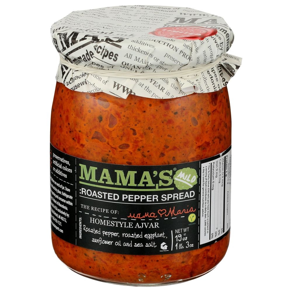 Mamas Mild Roasted Pepper Spread, 19 Ounce -- 6 per case