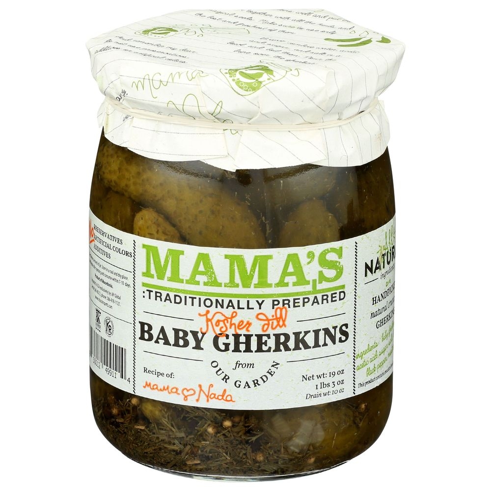 Mamas Baby Dill Gerkins, 19 Ounce -- 6 per case