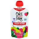 Once Upon a Farm Organic Raspberry Pear Y Kale Smart Blend Baby Food, 3.5 Fluid Ounce -- 8 per case