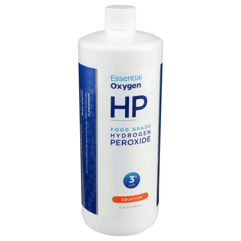 Essentialoxygen Hydrogen Peroxide Food Grade Solution, 32 Ounce