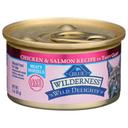 Blue Buffalo Wild Delights Chicken and Salmon Entree Canned Cat Food, 3 Ounce -- 24 per case