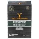 Yellowstone Bunkhouse Medium Roast Single Serve Coffee Pods, 4.44 Ounce -- 6 per case