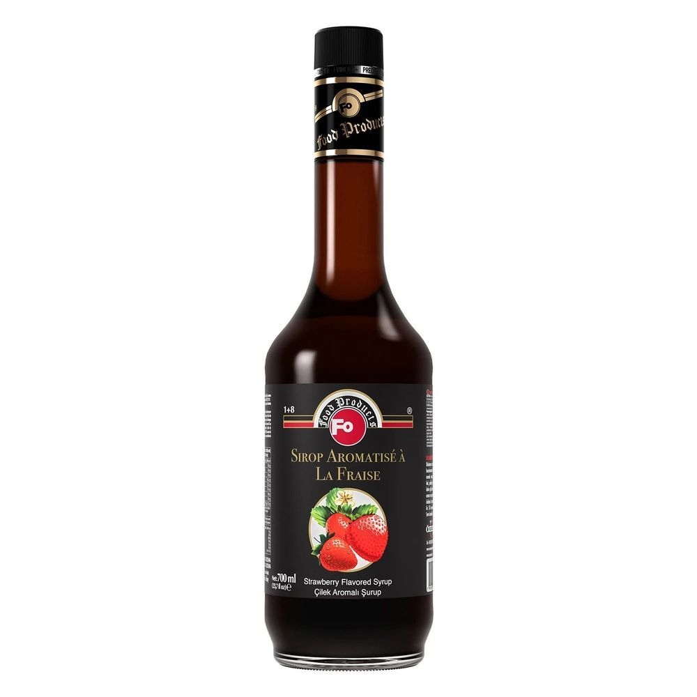 FO Strawberry Flavored Syrup, 700 mL -- 6 per case