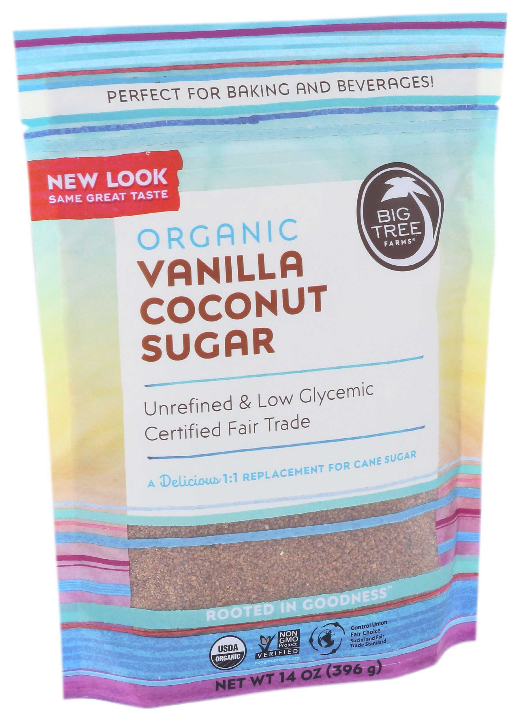 Big Tree Farms Organic Vanilla Coconut Sugar, 14 Ounce -- 6 per case
